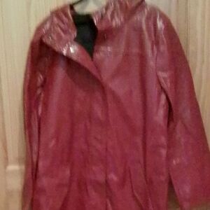 Zara Women's Red Rain Jacket